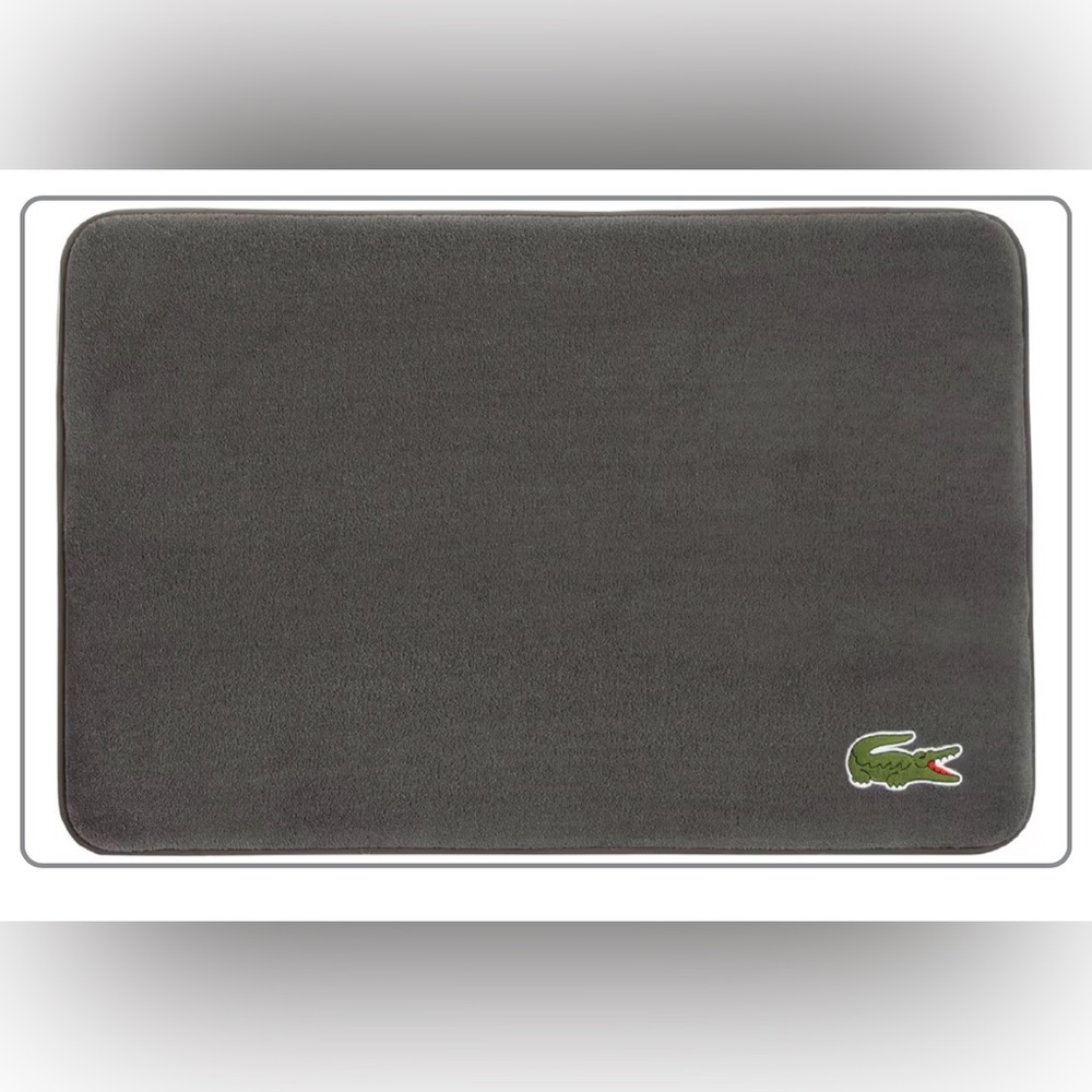 Lacoste Charcoal Memory Foam Bath Mat